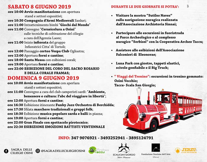 Programma Sagra Ciliegie 2019 Osini