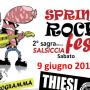 Sagra della salsiccia e Spring Rock Fest a Thiesi, ecco il programma del 9 Giugno 2018