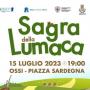 Sagra della Lumaca di Ossi, programma evento del 15 Luglio 2023