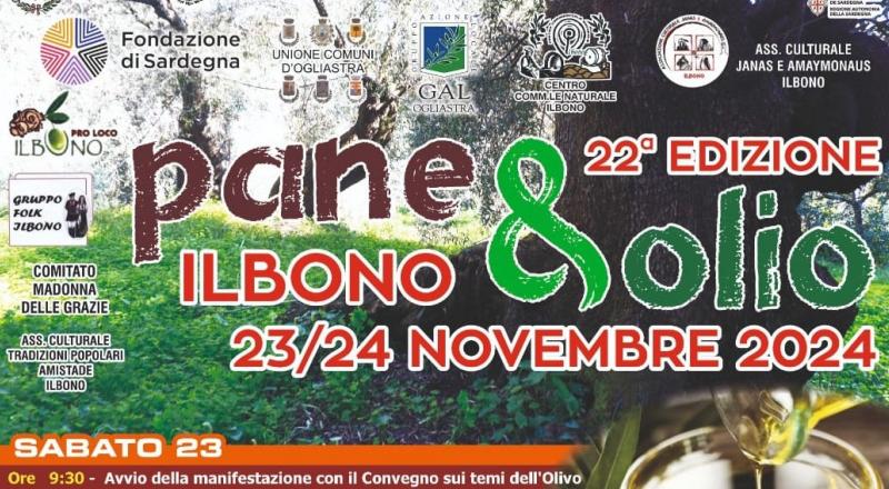 Sagra del Pane e Olio di Ilbono, programma 23 e 24 novembre