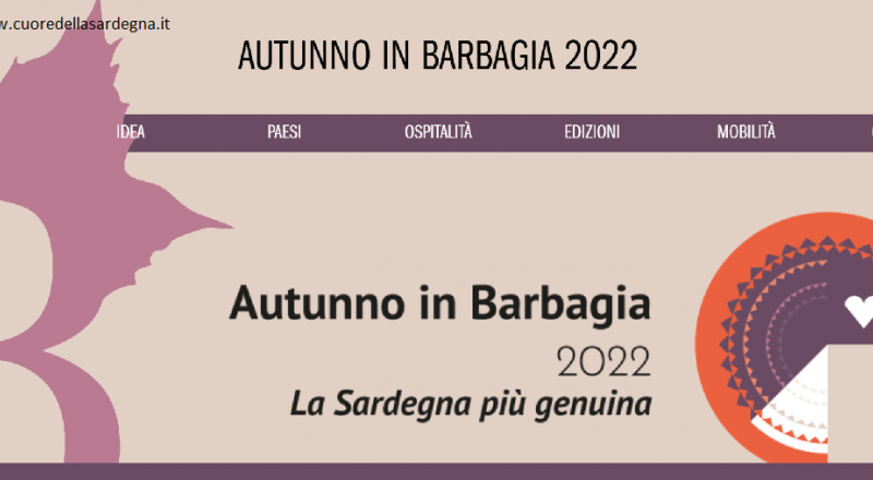Autunno in Barbagia 2022, calendario completo nel cuore della Sardegna