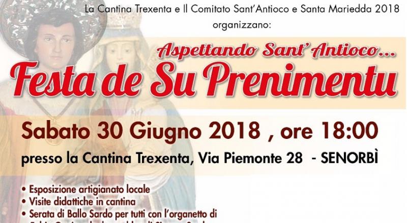 Festa de Su Prenimentu a Senorbì, ecco il programma di sabato 30 Giugno 2018 Festa de Su Prenimentu a Senorbì, ecco il programma di sabato 30 Giugno 2018