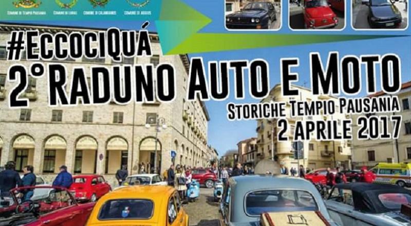 Raduno di auto e moto storiche a Tempio Pausania, ecco il programma dell'evento del 2 Aprile 2017 Raduno di auto e moto storiche a Tempio Pausania, ecco il programma dell'evento del 2 Aprile 2017